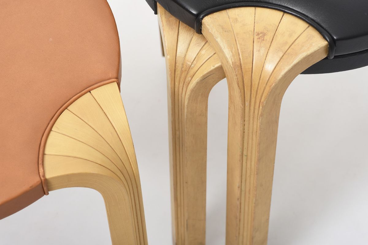 Artek - Fan-legged Stools, model X-600 Artek - Fan-legged Stools, model X-600