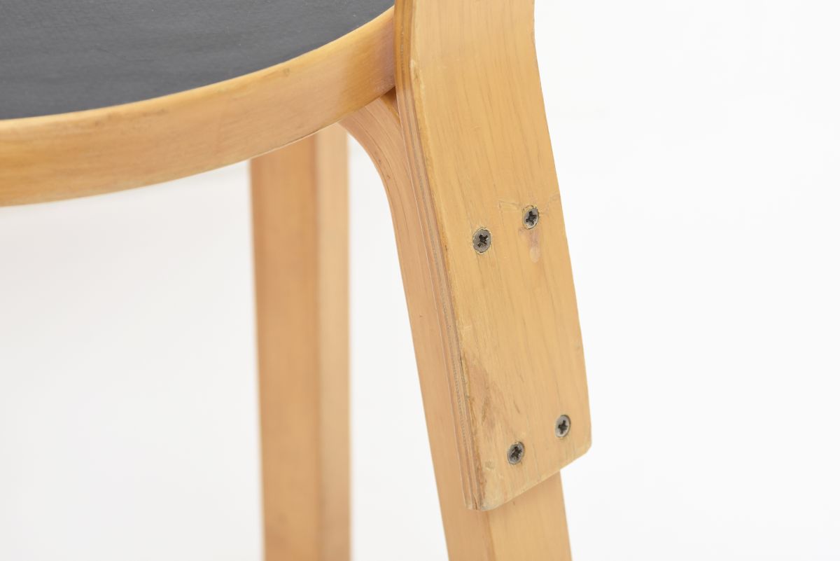 Aalto Alvar chair 65 black lino 07