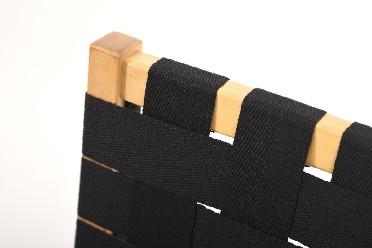Aalto Alvar Chair 611 birch black webbing 02