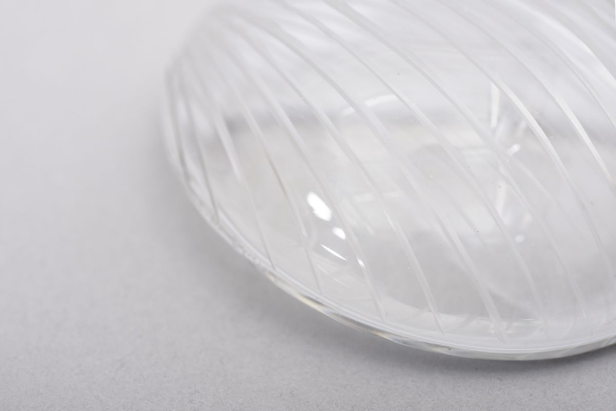Wirkkala Tapio Glass line cut plate mini 03
