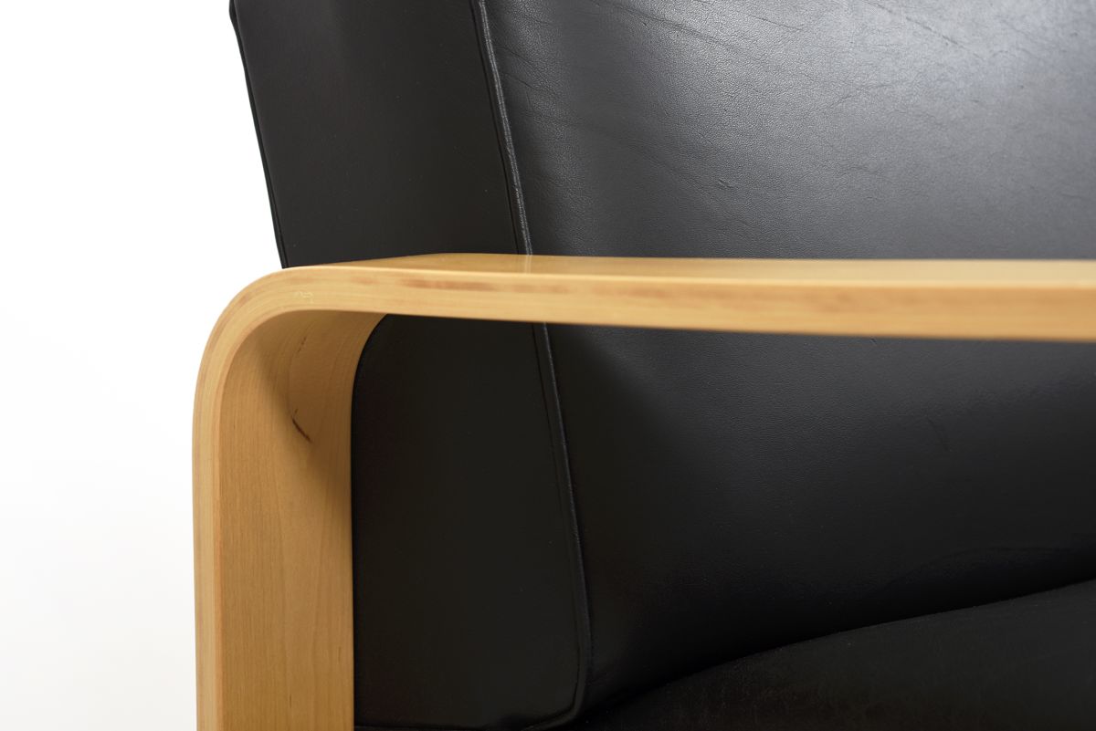 Aalto Alvar sofa 544 black sheep leather 05