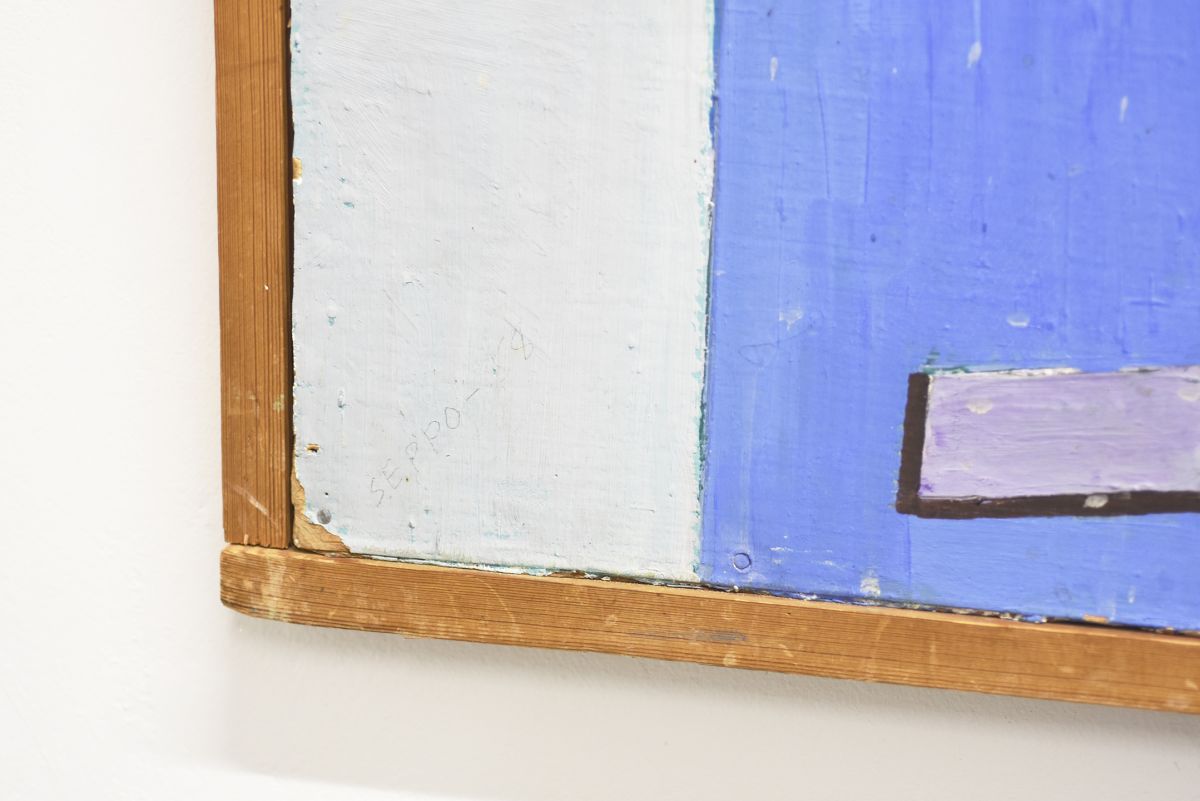 Kärkkainen Seppo abstract oil paint 1950s 04
