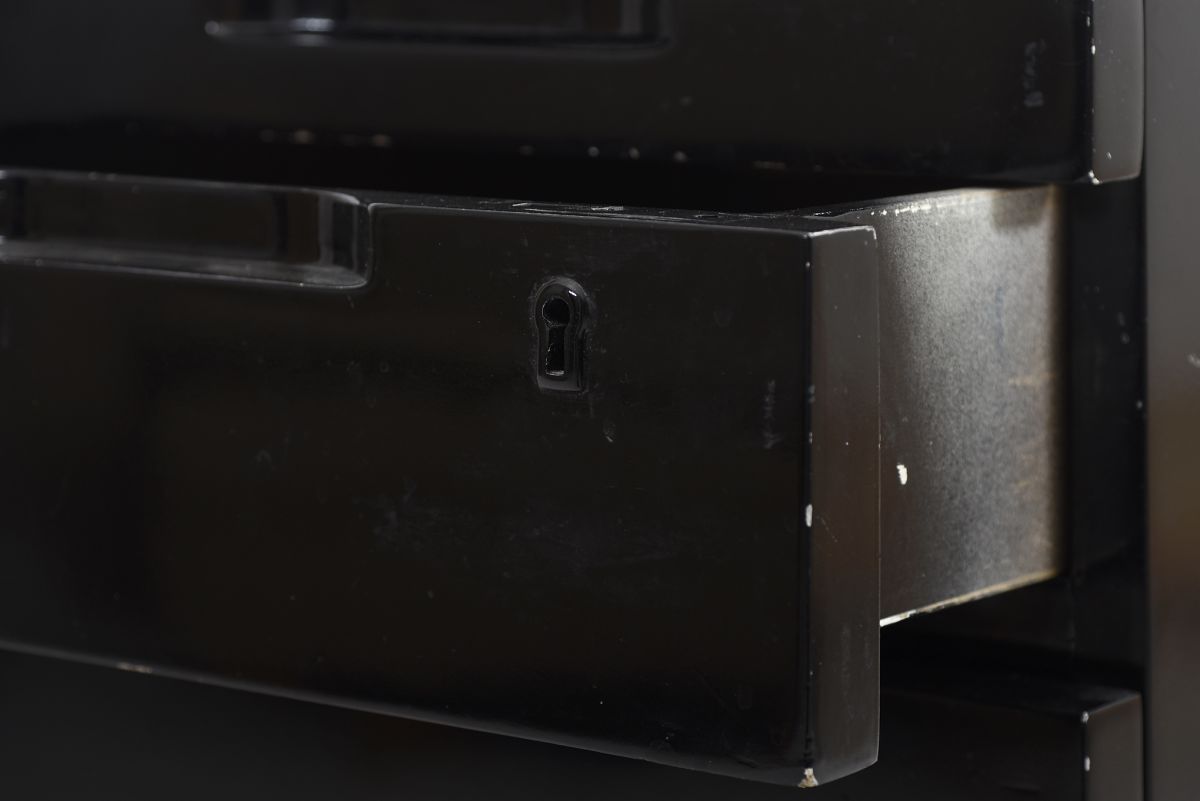 Aalto Alvar Chest of drawers black paint 05