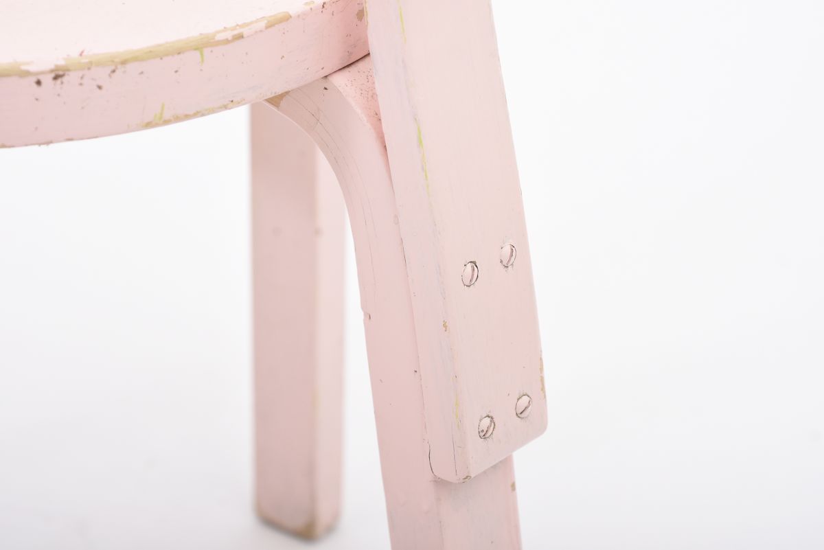 Aalto Alvar Chair68 pink paint 07 2