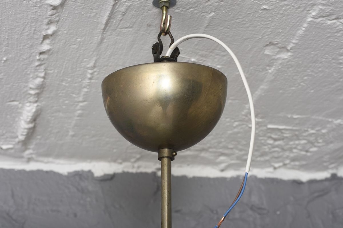 Paavo Tynell Opaline Glass Pendant Lamp details1