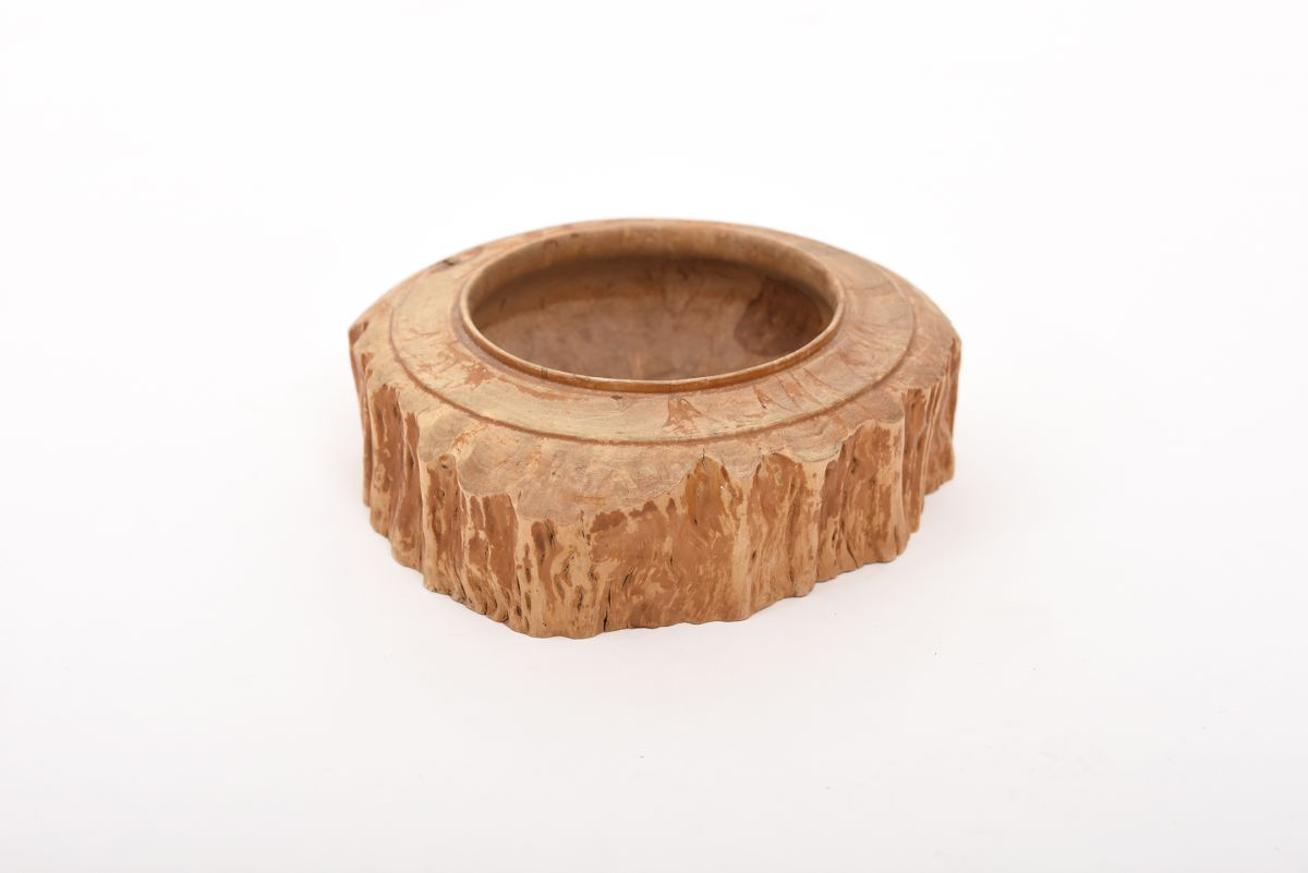 Anonymous Curly birch dish back