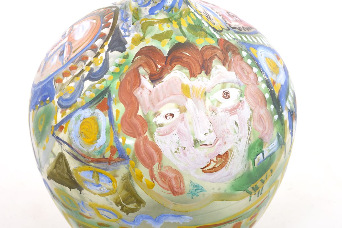 Jaakola Alpo Huge painted grass bottle 03