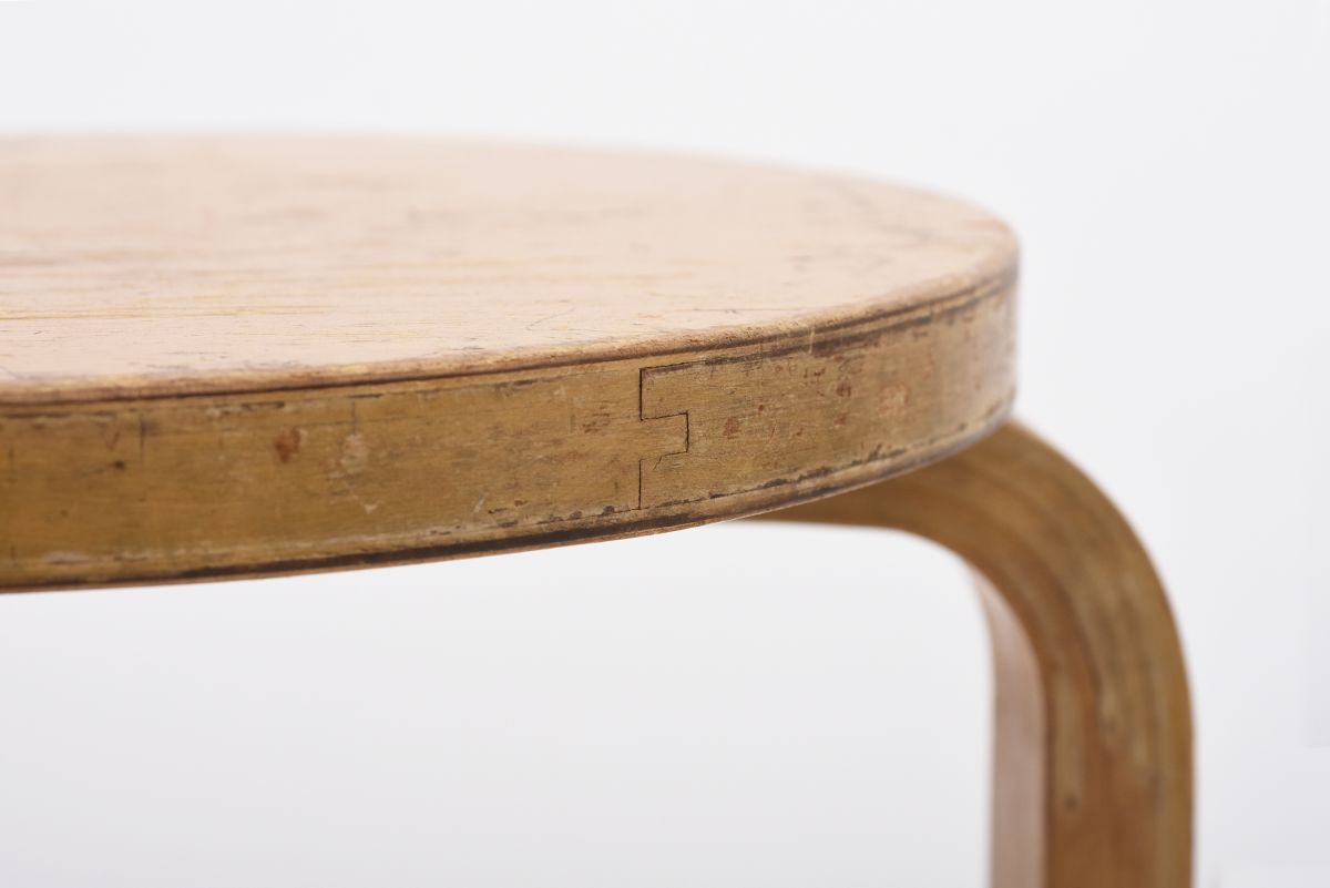 Aalto Alvar stool 60 pair stamped 03