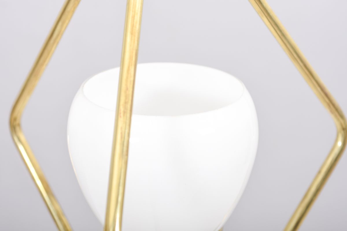Anonymous Brass glass ceiling lamp 03 2