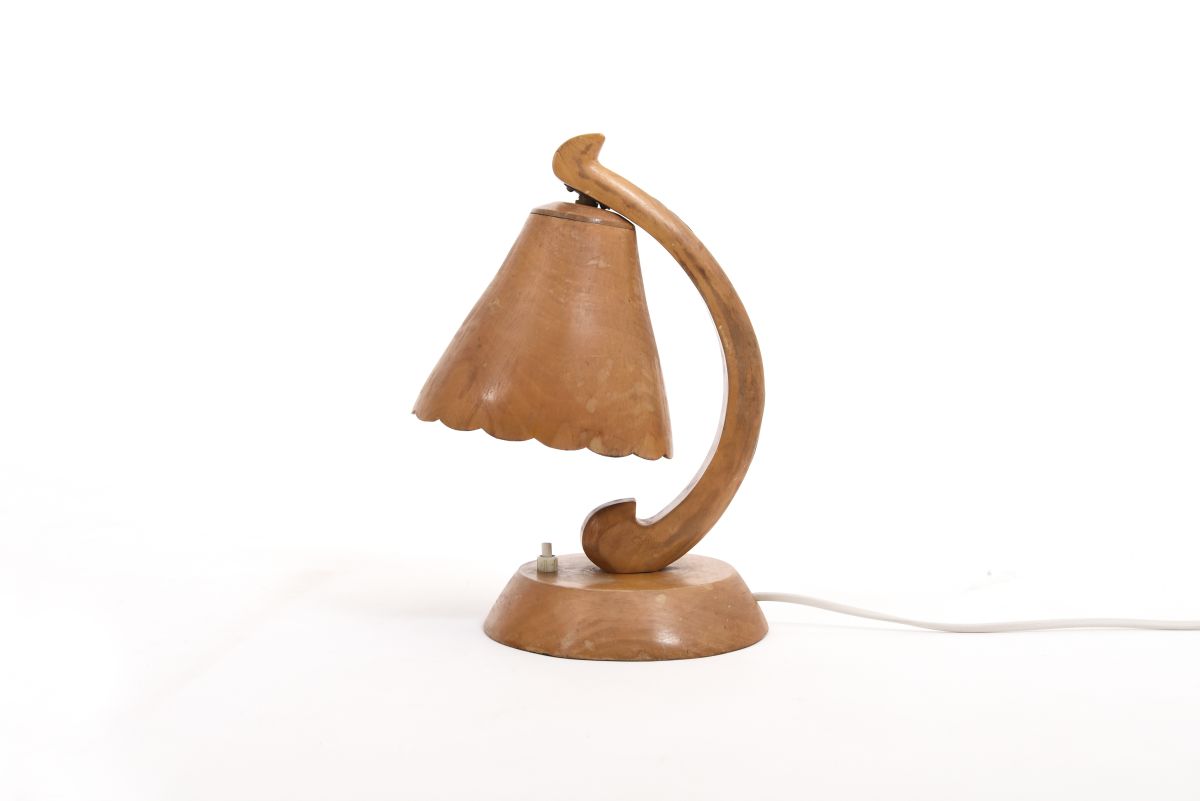 Anonymous Wooden table lamp