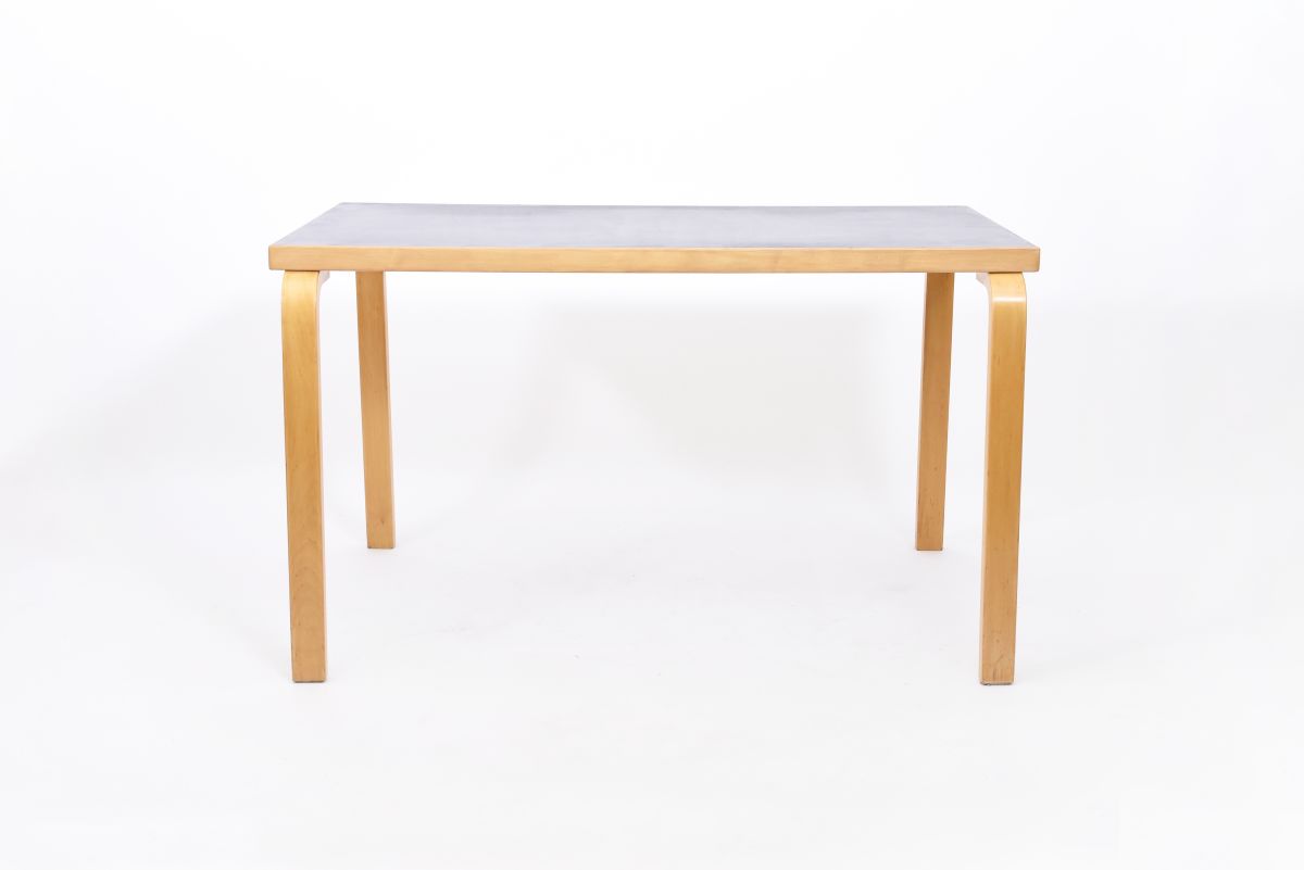 Aalto Alvar dining table black linoleum