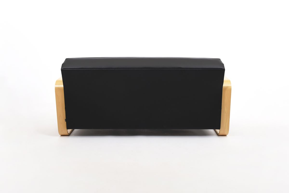Aalto Alvar sofa 544 black sheep leather back
