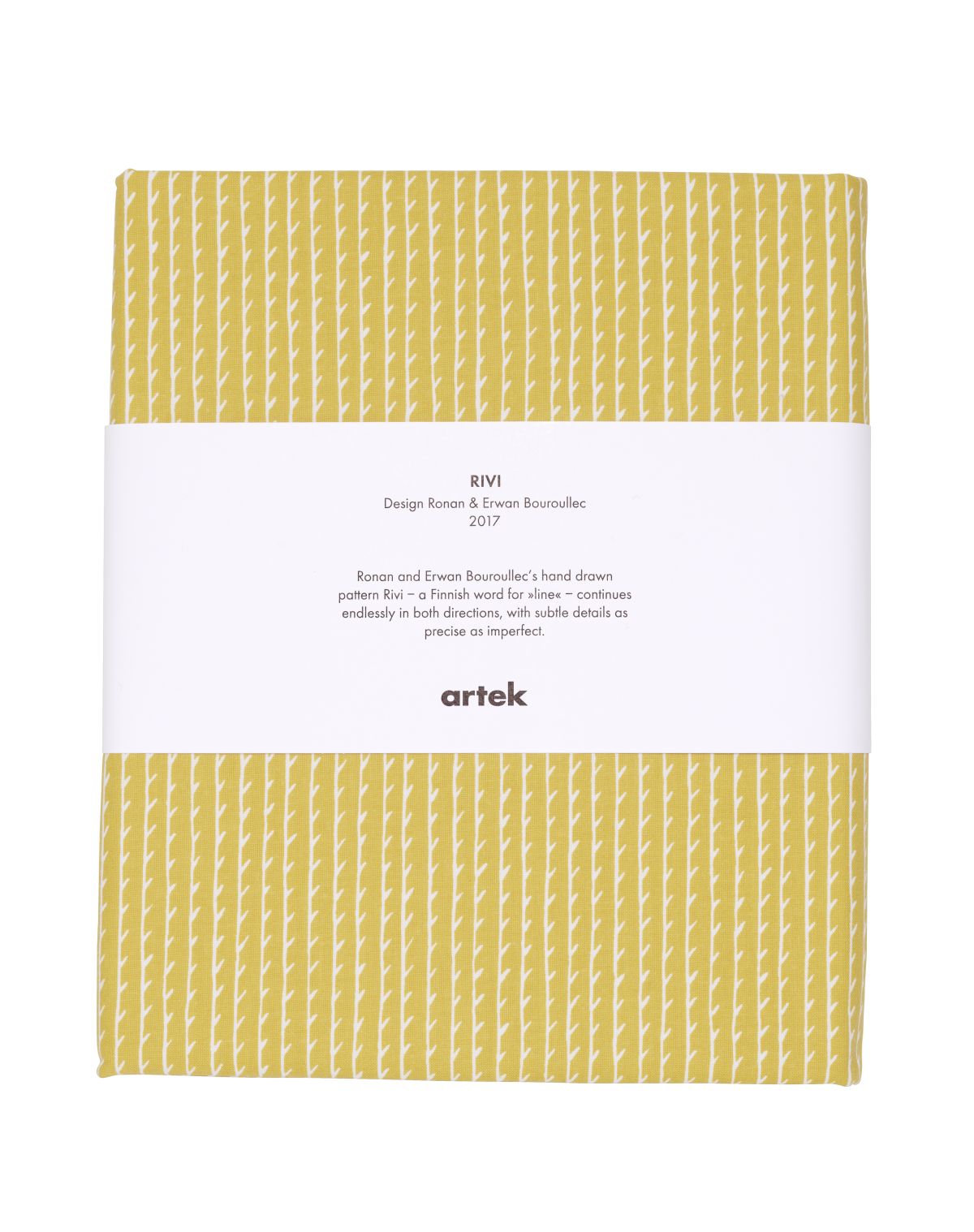 Rivi Fabric pre-cut yellow_white