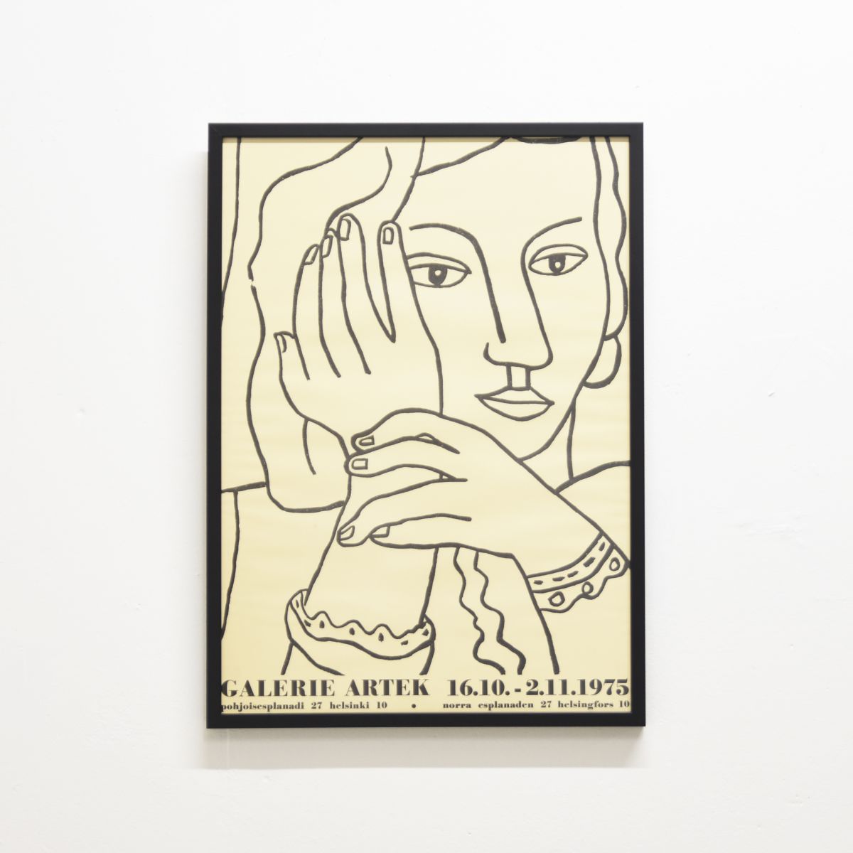 Anonymous Galeria Artek Exhibition poster 1975
