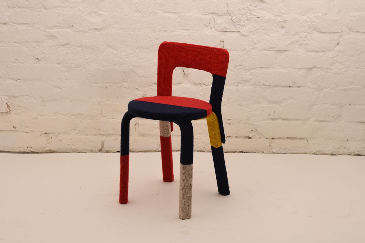 Artek - Wool covered 65 chair Artek - Wool covered 65 chair