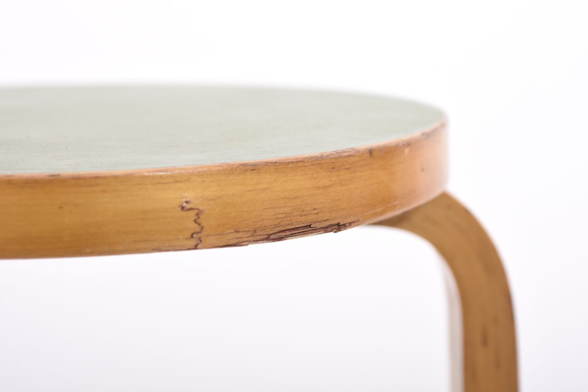 Aalto Alvar stool 60 green linoleum 03