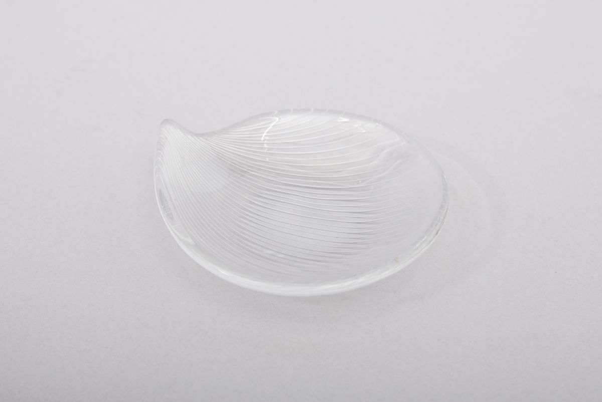 Wirkkala Tapio Glass line cut plate small