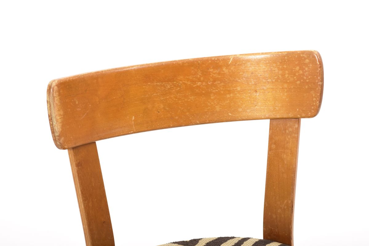 Aalto Alvar Chair 69 Original zebra fabric 01