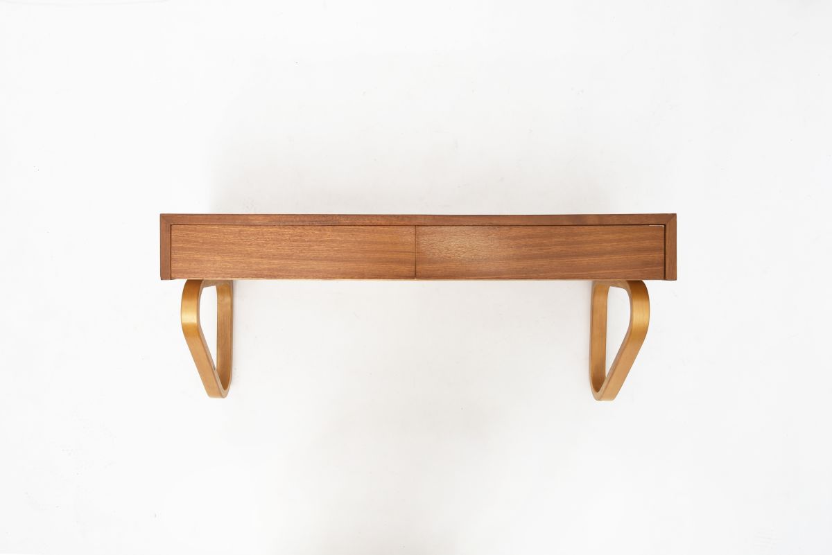 Aalto Alvar console with drawers mahogany