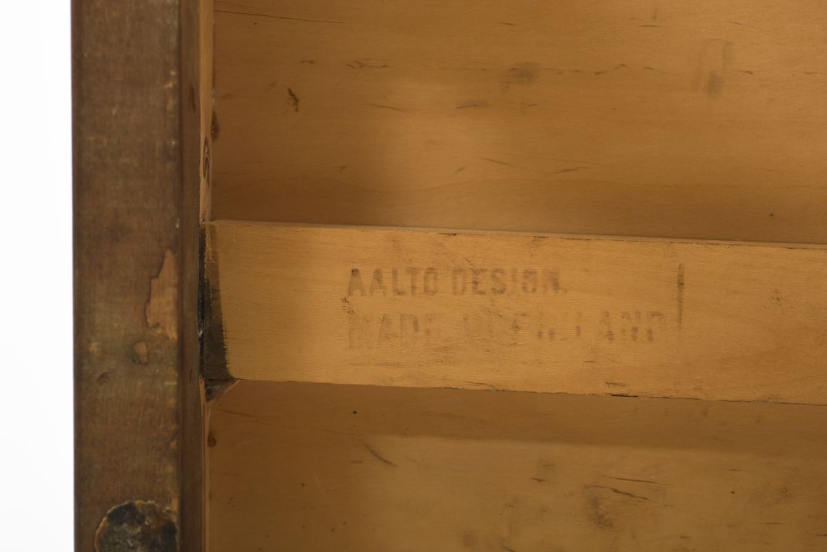 Aalto Alvar Chair 611 stained stamped 13