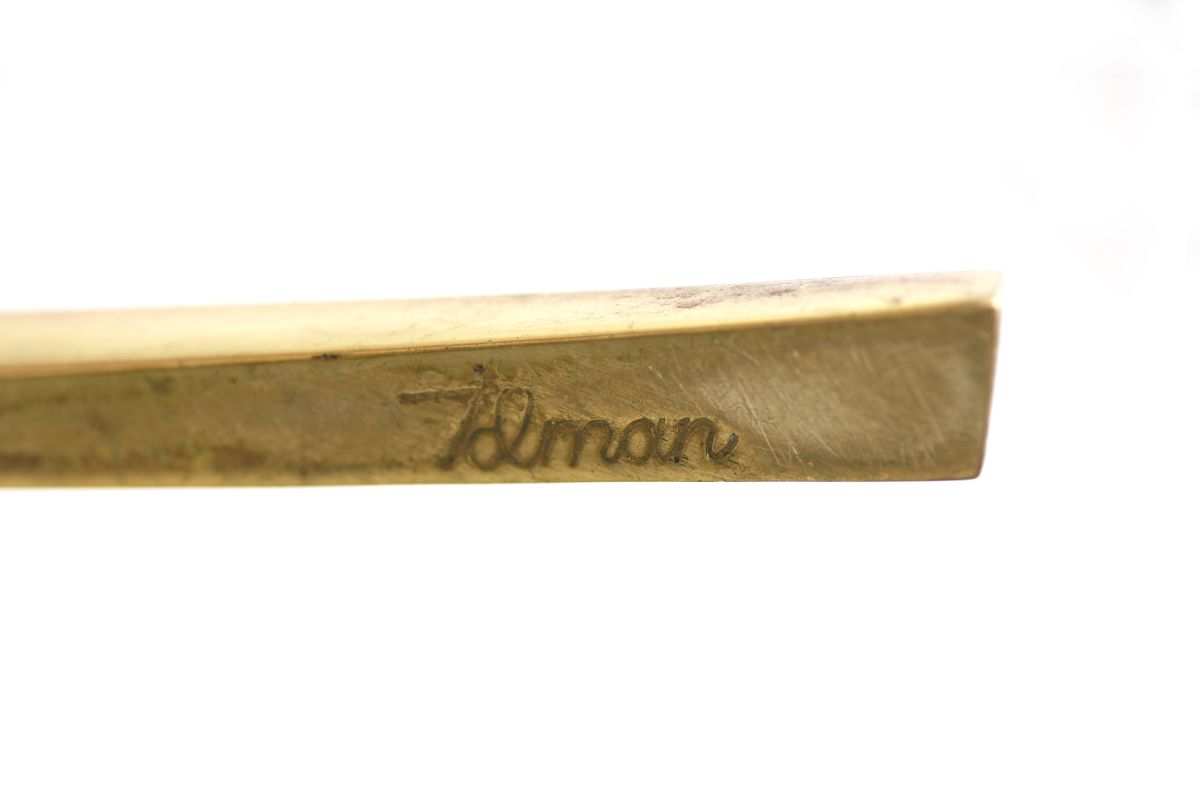 Tynell Paavo brass leather table lamp 10