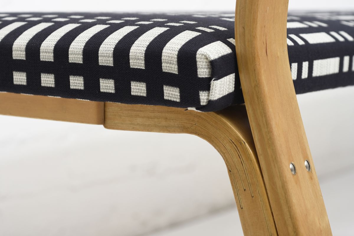 Aalto Alvar Rare long bench JG fabric 08