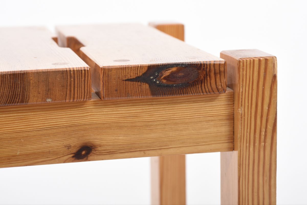 Anonymous Finnish brutalist pine stool 04