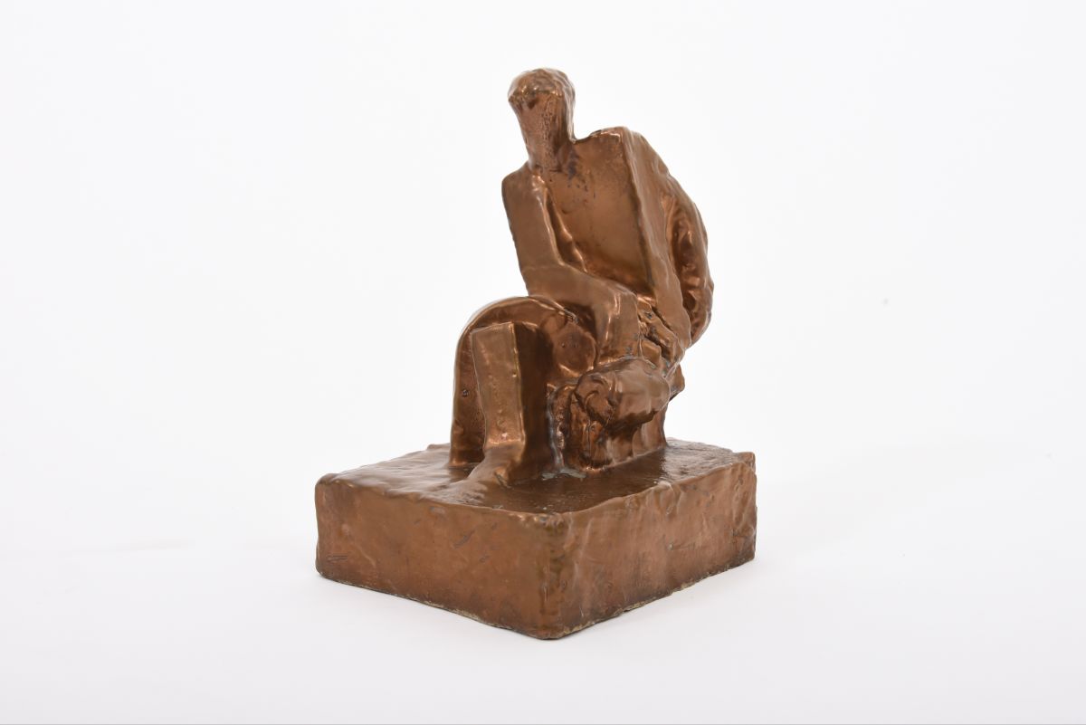 Aaltonen Wäino Cubist glazed stoneware sculpture