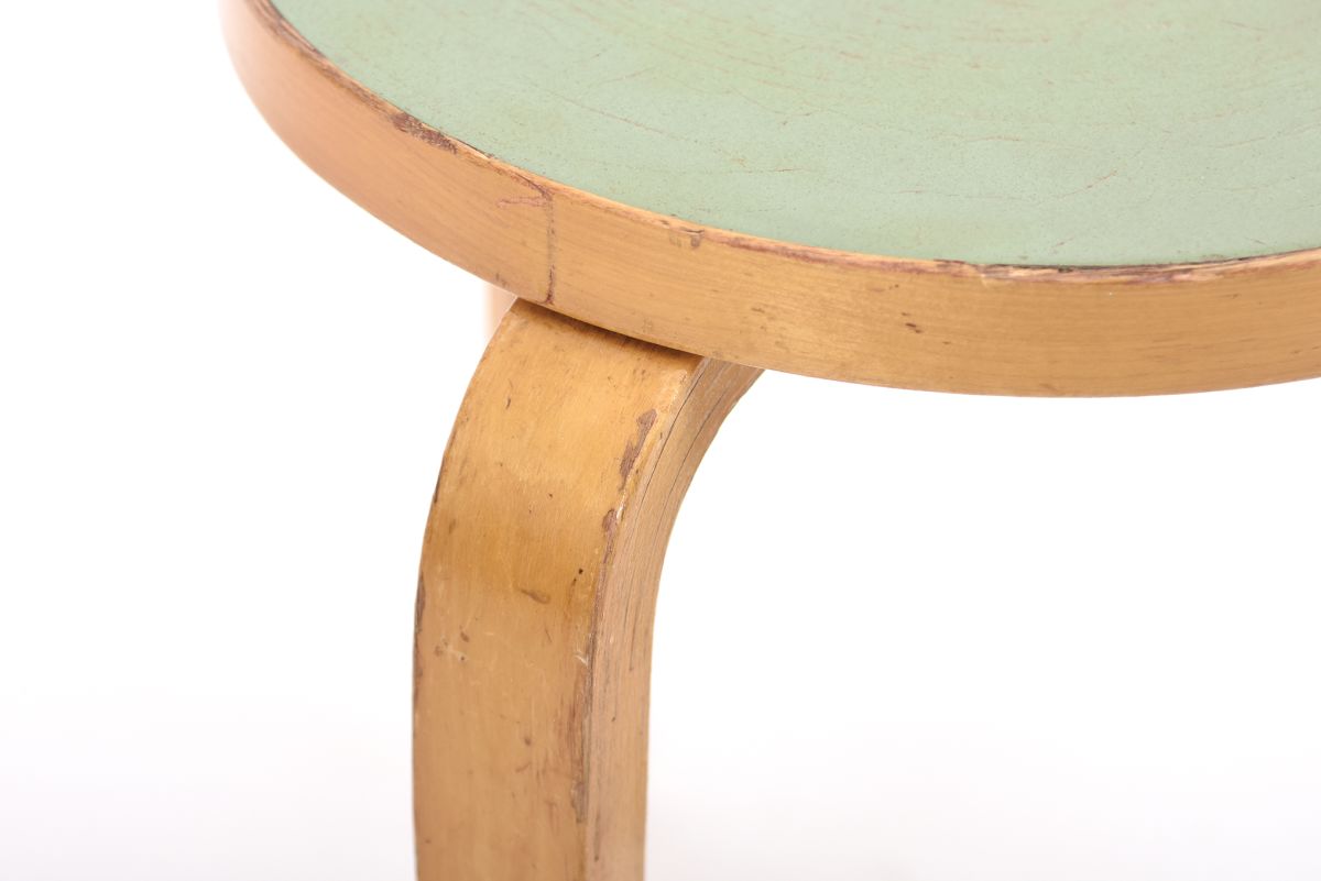 Aalto Alvar stool 60 green linoleum 04
