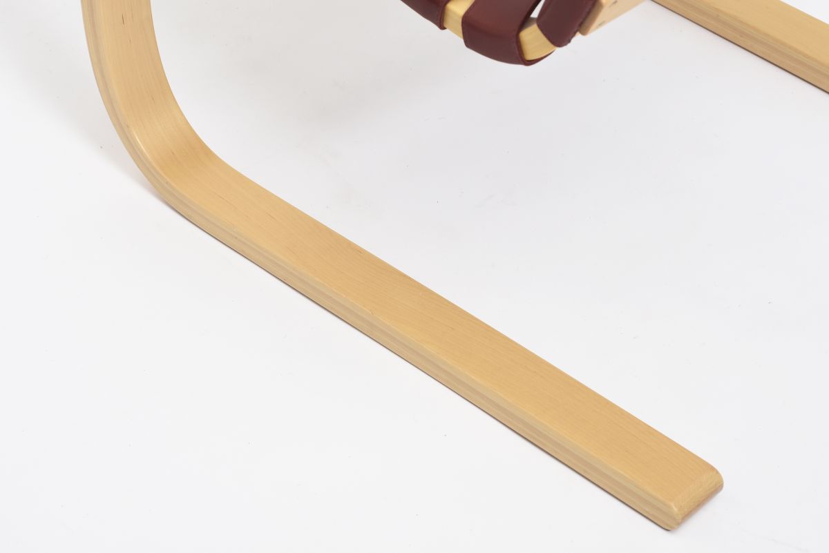 Aalto Alvar A406 burgundy leather 1980s 10