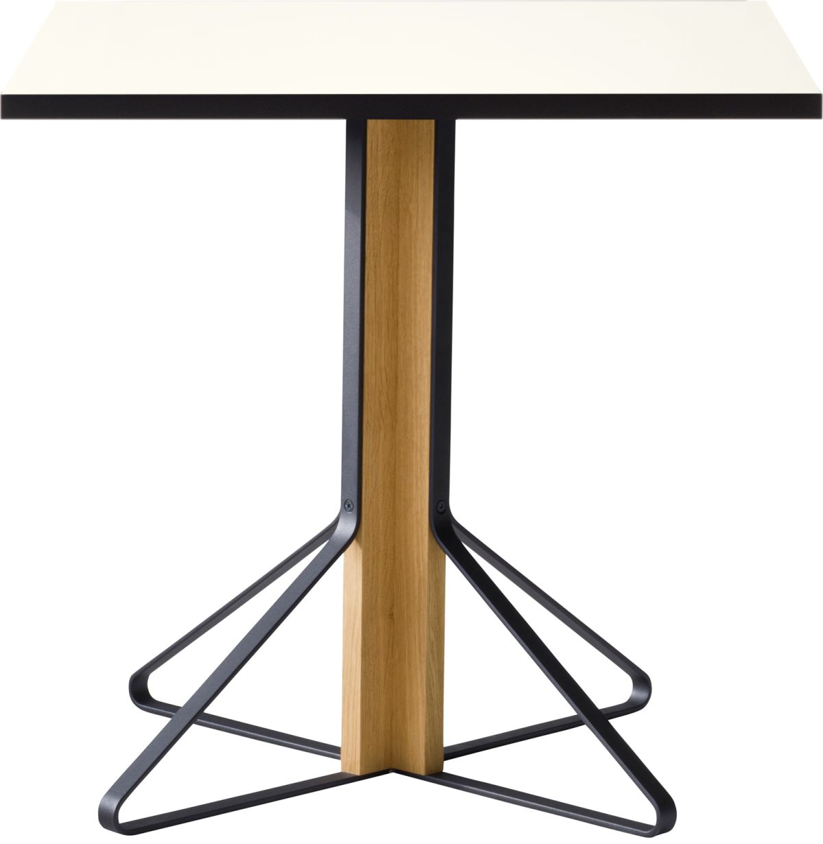Kaari_Table_square_legs natural oak_top white HPL
