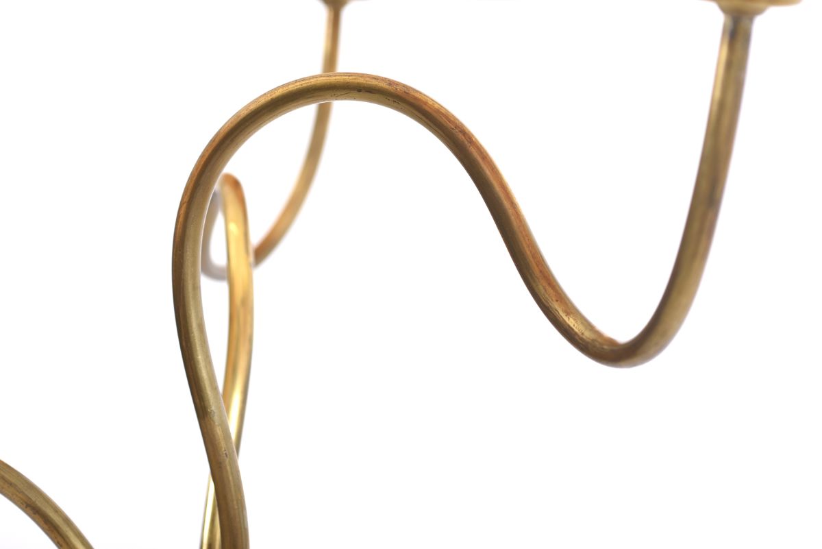 Anonymous Finnish sculptural brass floor lamp 04