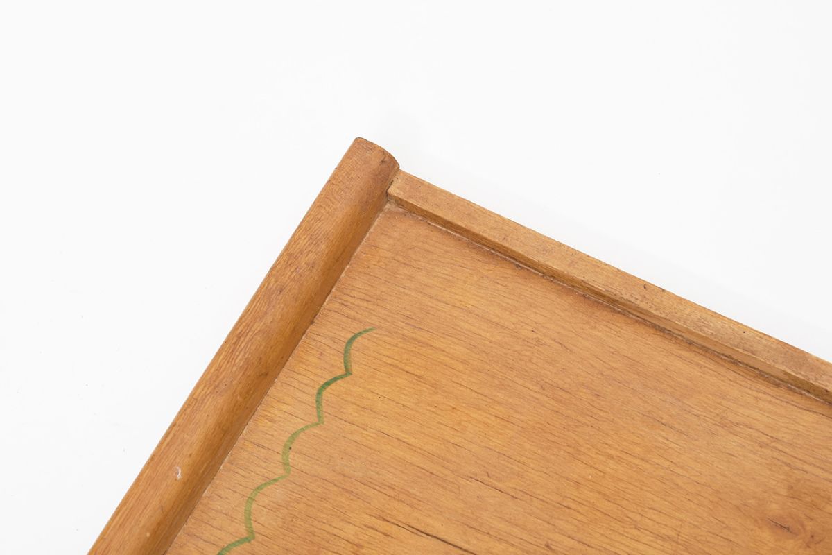 Folky Wooden Tray Hand Painted details1