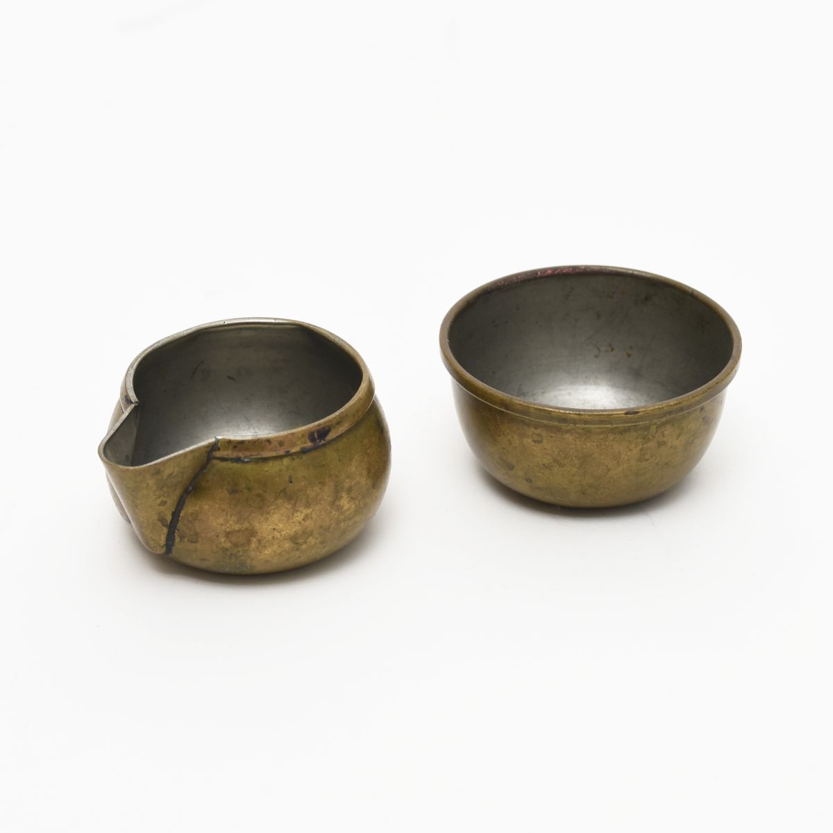 Heikinheimo Maija brass suger and creamer