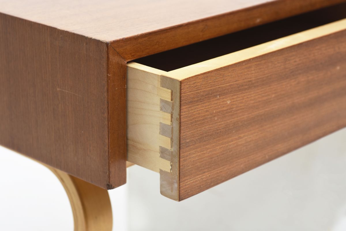 Aalto Alvar console with drawers mahogany 04