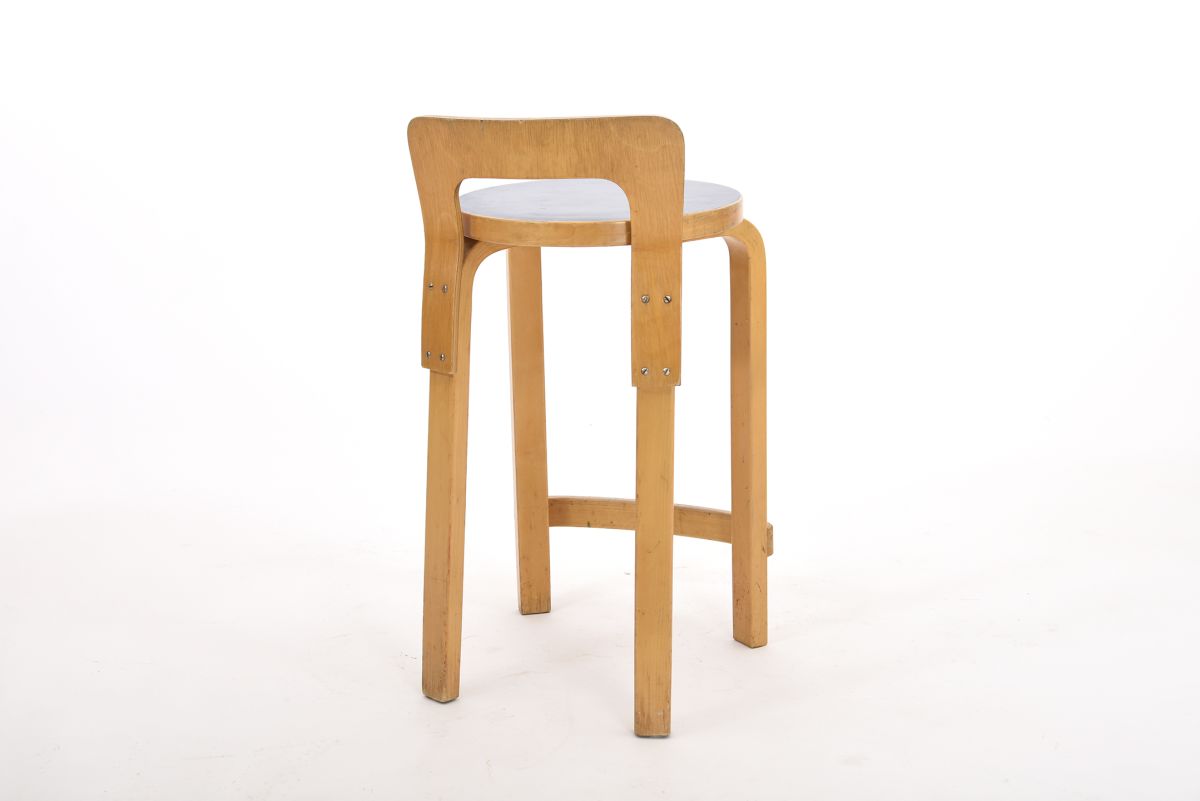 Aatlo Alvar Chair K65 dark blue linoleum back