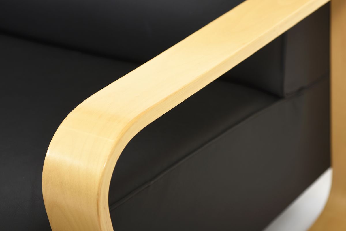 Aalto Alvar sofa 544 black sheep leather 04