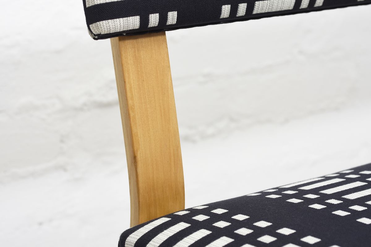 Aalto Alvar Rare long bench JG fabric 05
