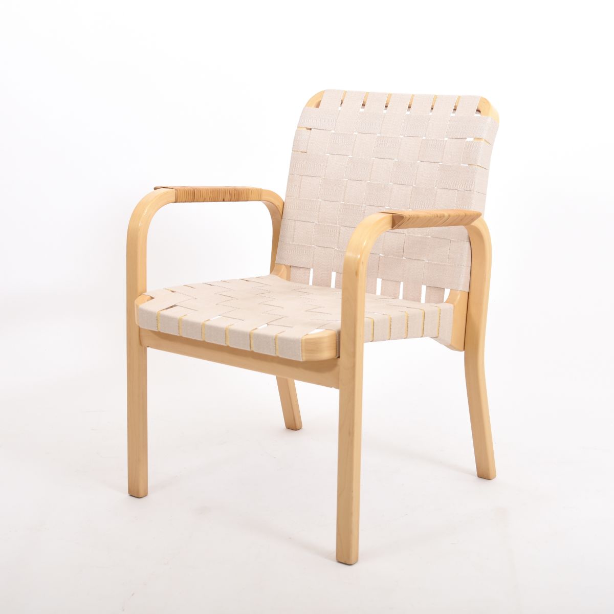 Aalto Alvar Chair 45 natural linen webbing