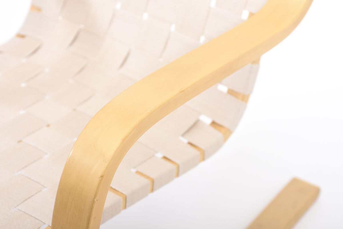 Aalto Alvar Armchair 406 linen webbing natural 05
