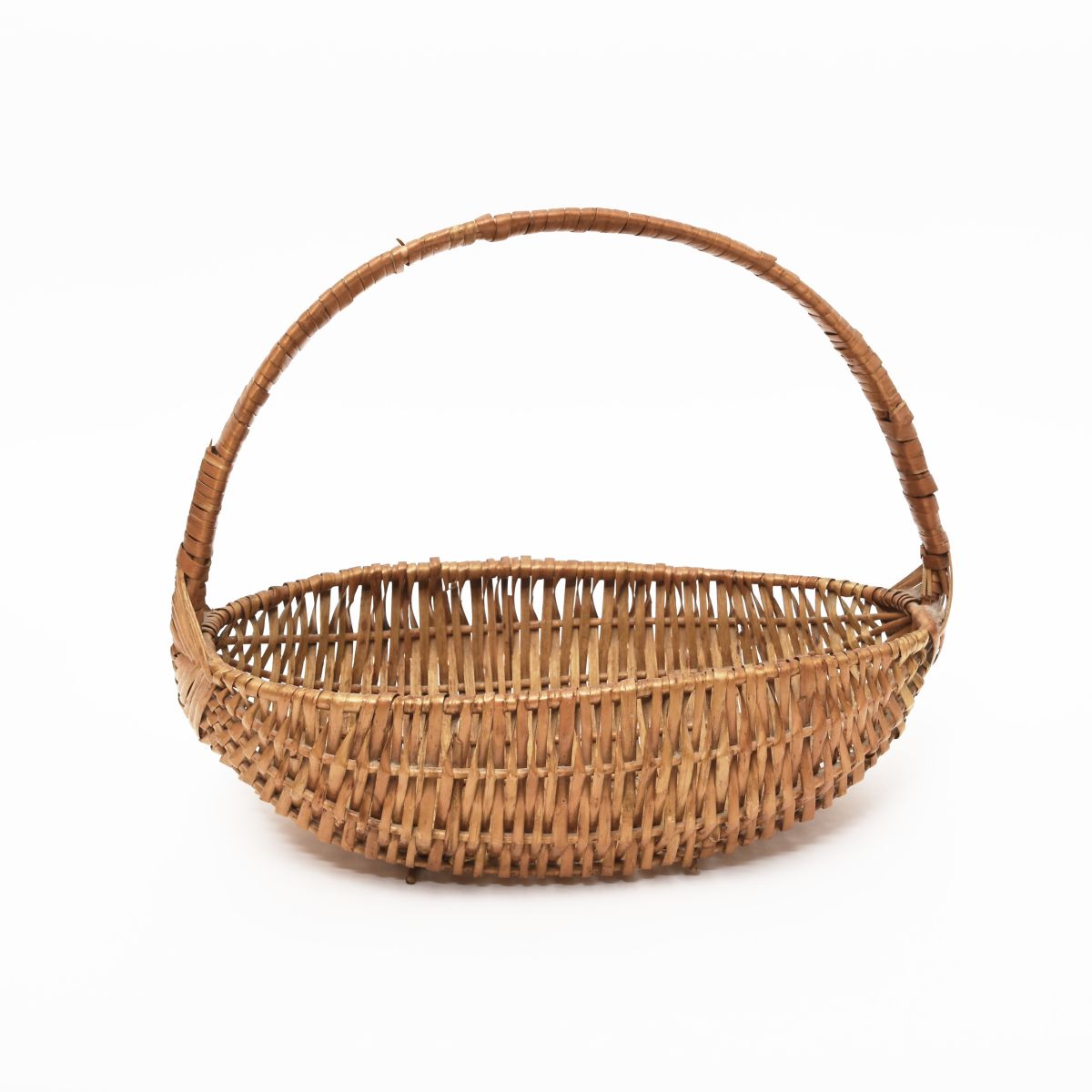 Oval Rattan Basket Handle