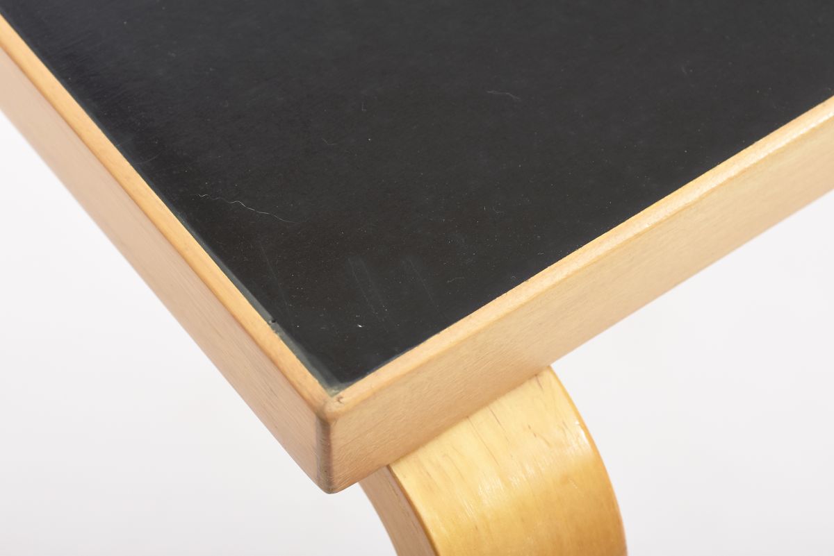 Aalto Alvar dining table black linoleum 02