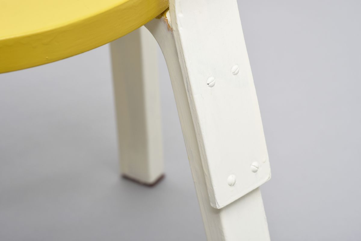 Aalto Alvar N65 white yellow 06