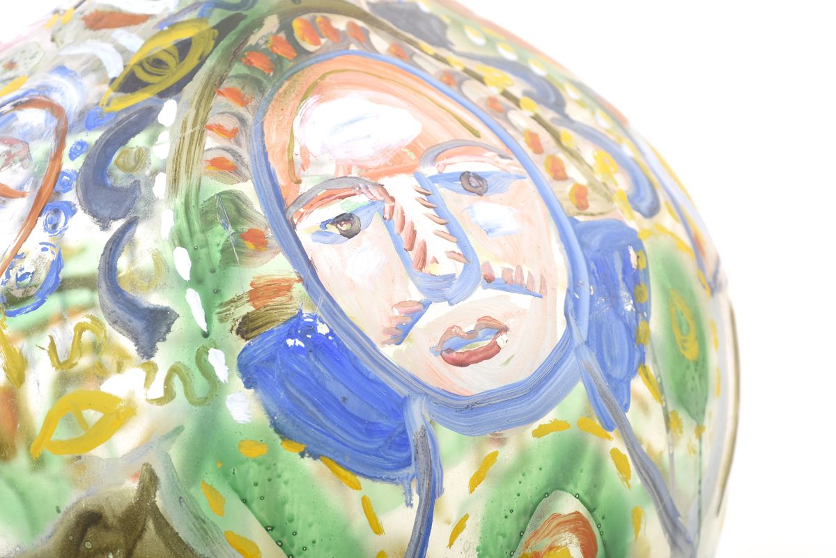 Jaakola Alpo Huge painted grass bottle 04