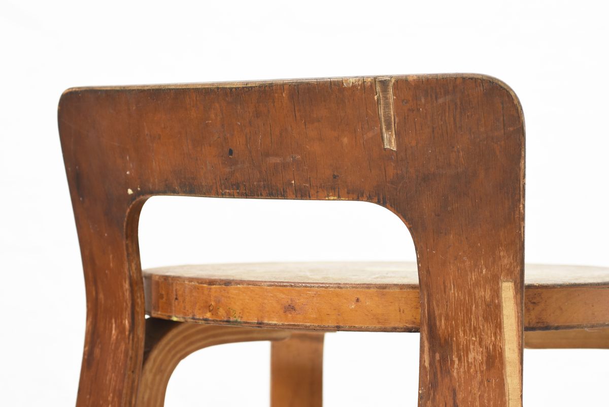 Aalto Alvar Chair K65 heavy patina 03