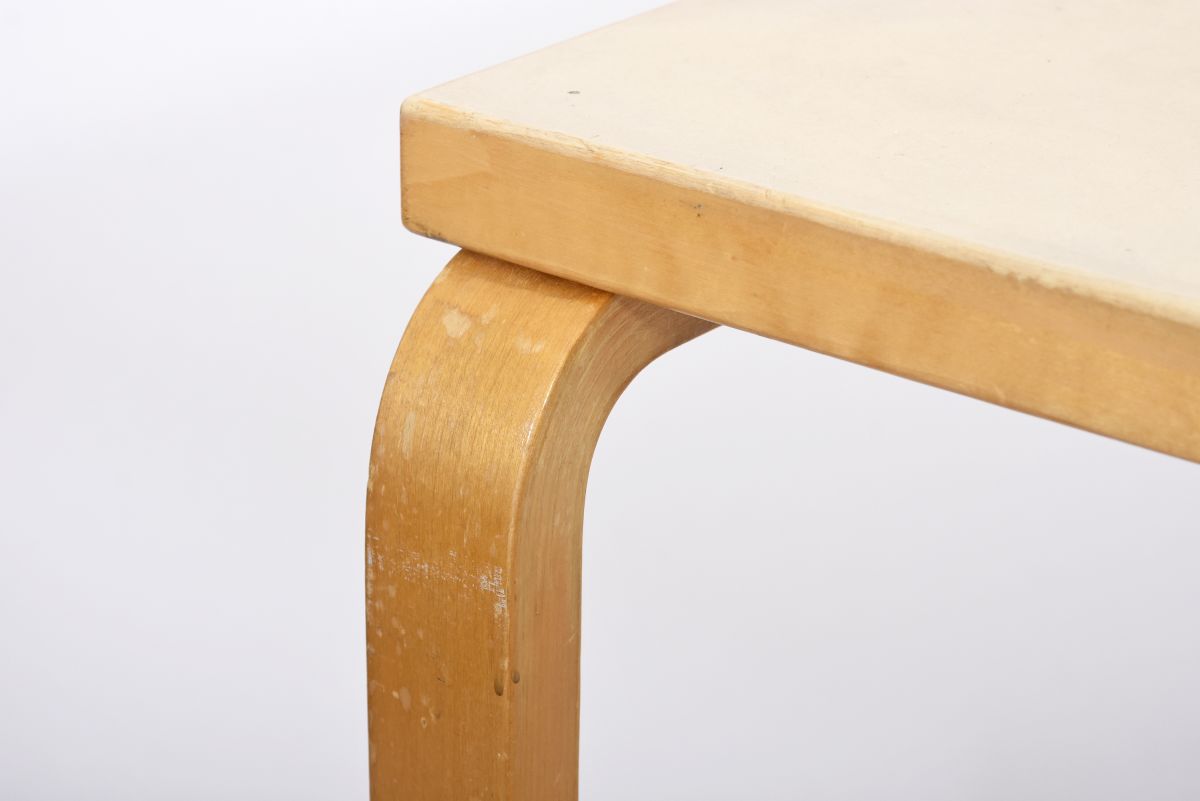 Aalto Alvar bone white lino Table 1940 05