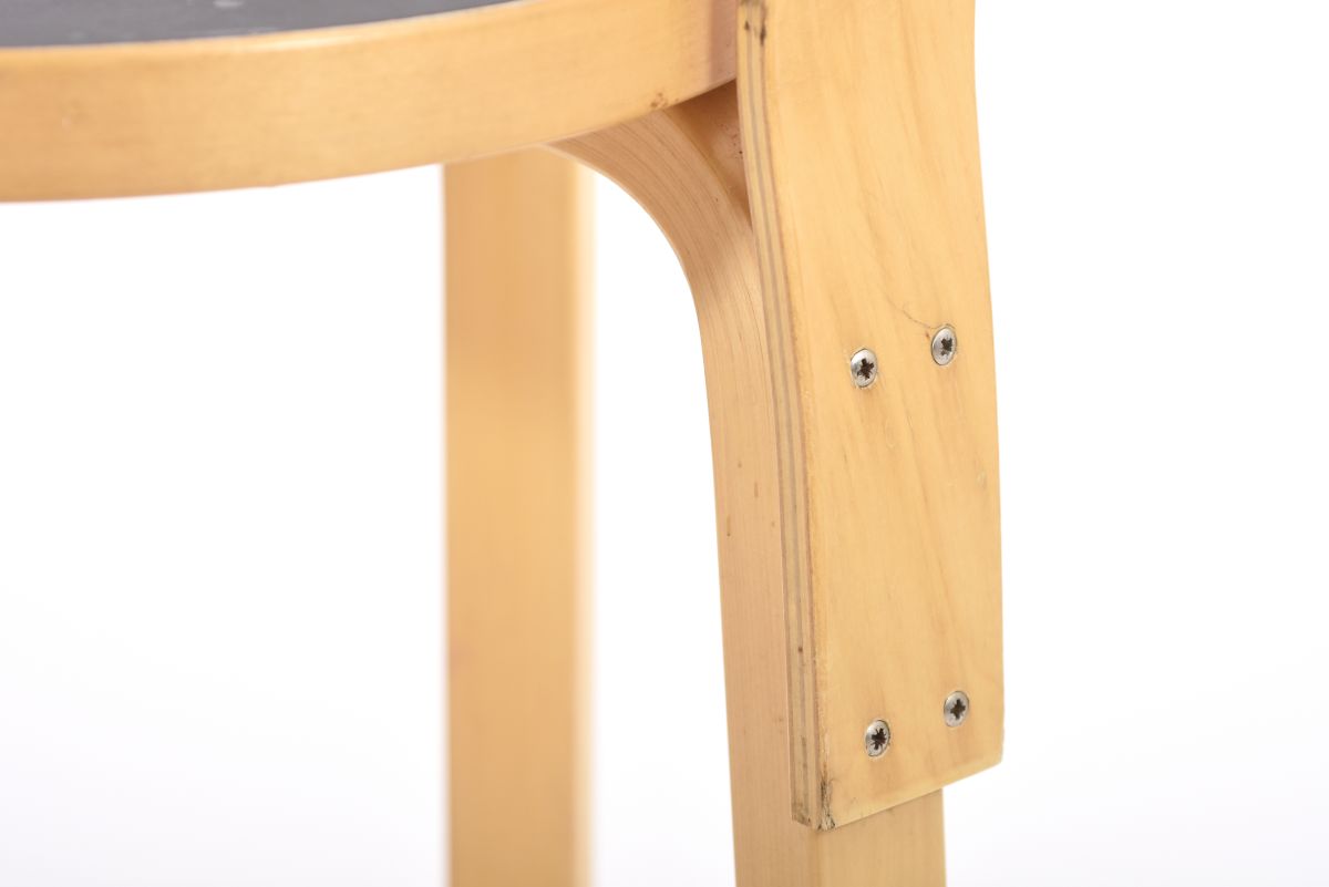 Aalto Alvar K65 black lino pair 09