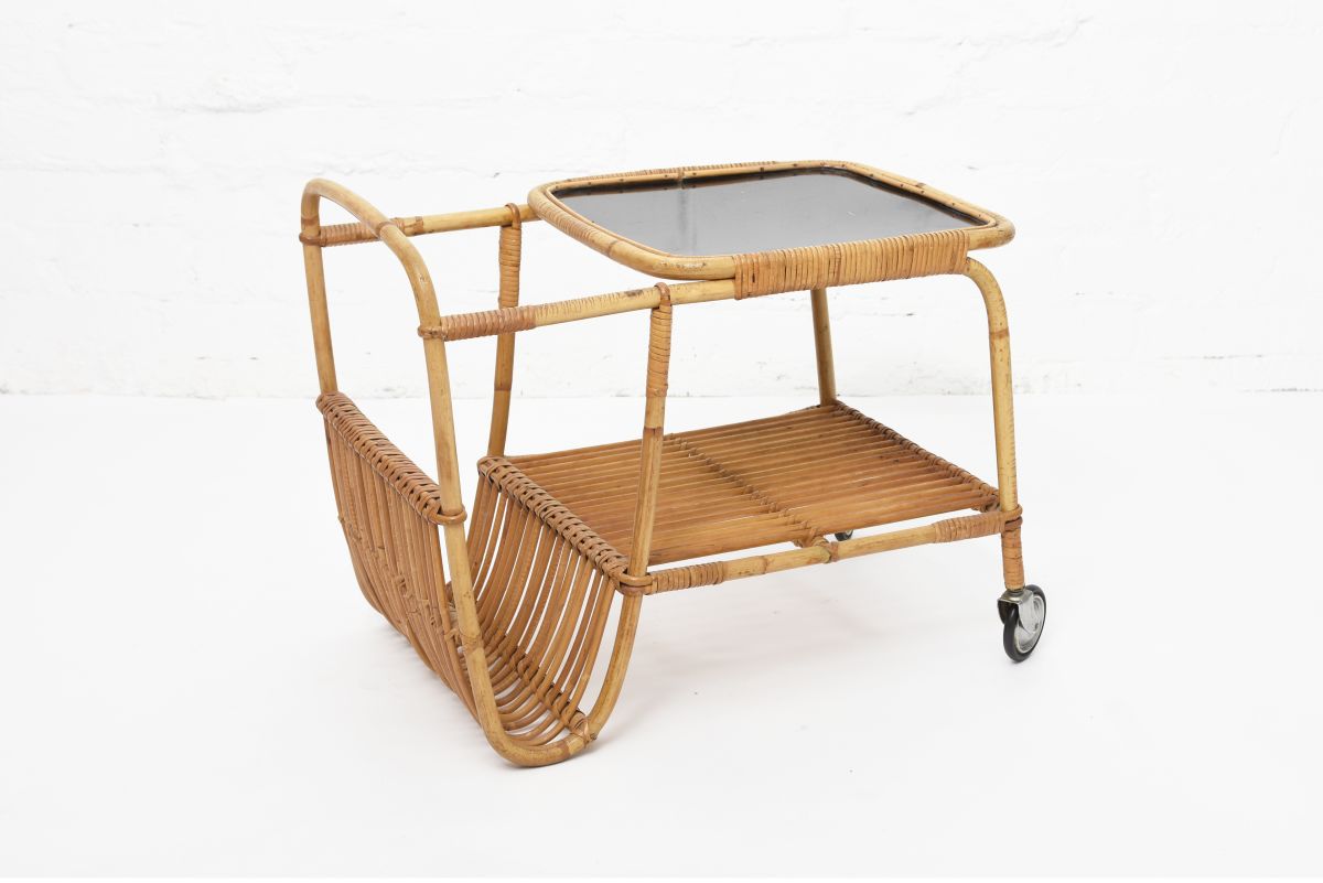 Anonymous rattan trolley