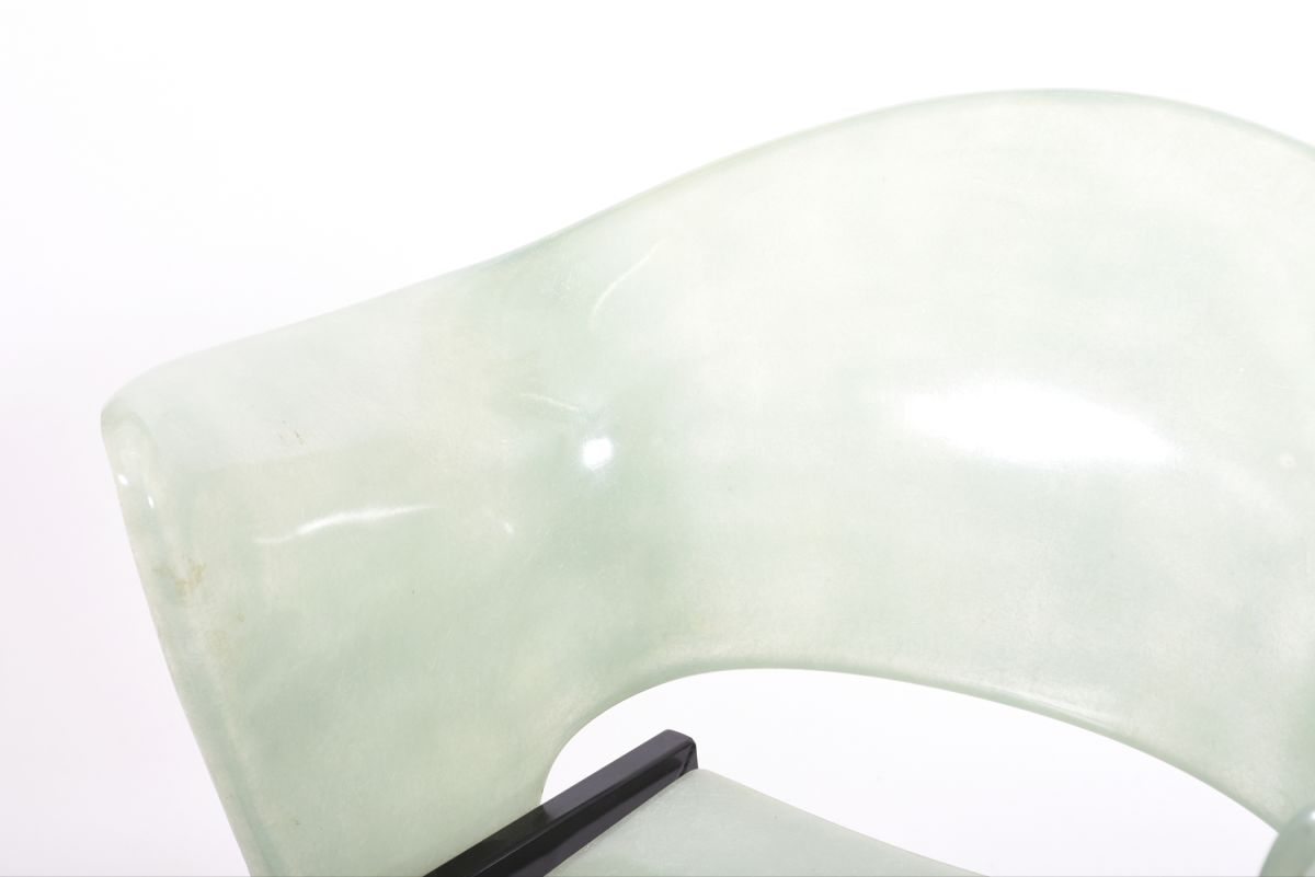 Wiherheimo Yrjö Fibreglass armchair green 01