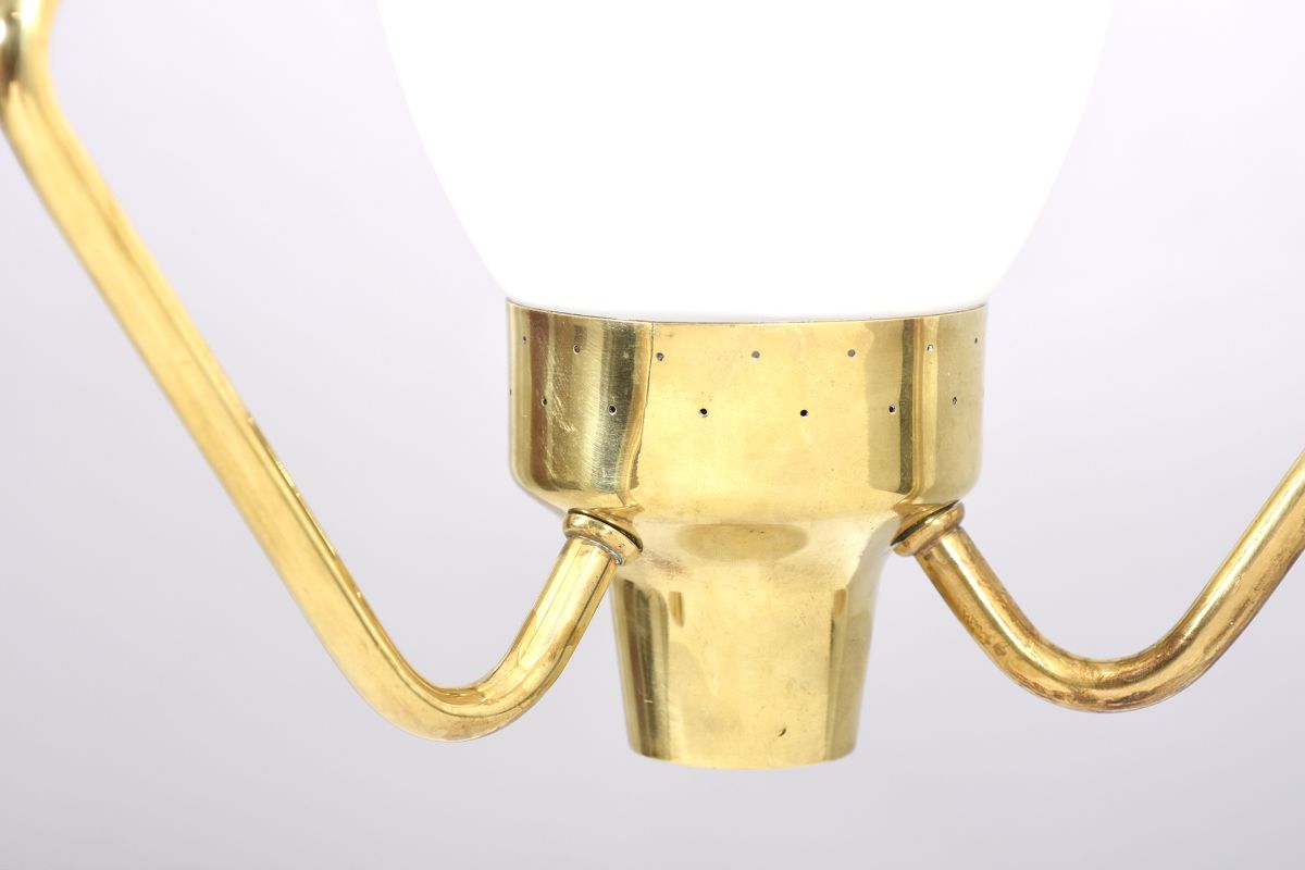 Anonymous Brass glass ceiling lamp 05